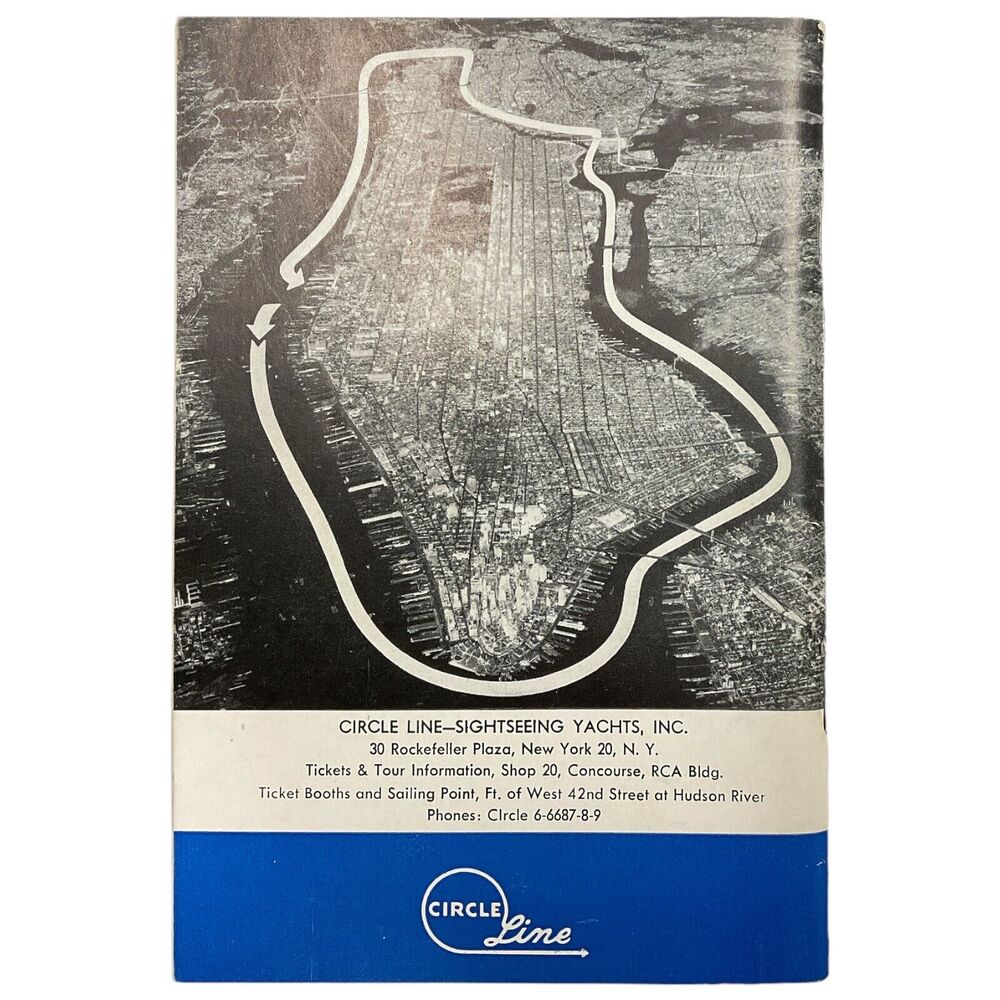 Circle Line Cruise Guide‎ New York Manhattan Island Sightseeing Tour Book 1951 - Picture 8 of 8